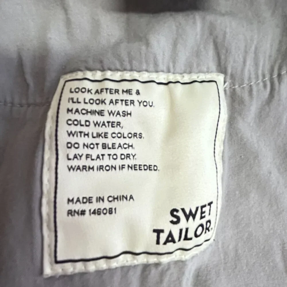 Swet Tailor Men's All In Light Gray 4-Way Stretch Jean Style Golf Pants 40 X 32